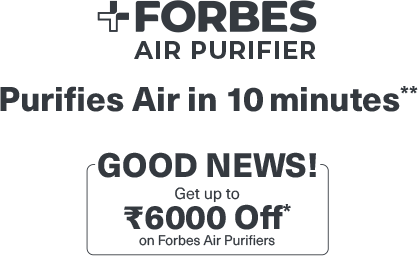 GOOD NEWS! Get up to 6000 Off* on Forbes Air Purifiers